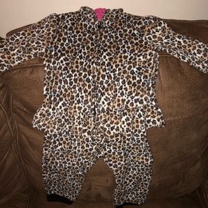 leopard print two piece set 18 months